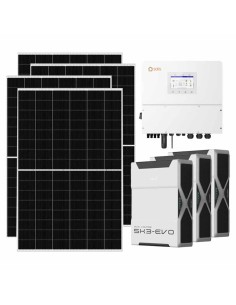 Kit fotovoltaico trifase 12740W inverter 12kW batteria al litio 15.66kWh Weco EVO 5k3