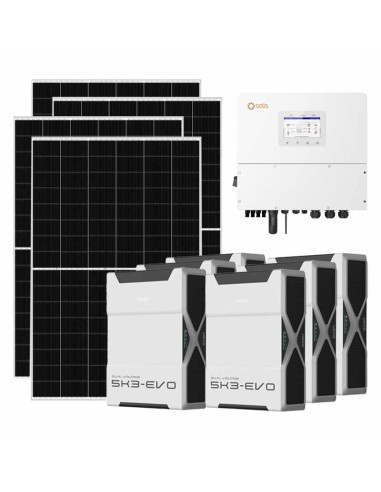 Kit fotovoltaico trifase 20020W inverter 20kW batteria al litio 31.32kWh Weco EVO 5k3