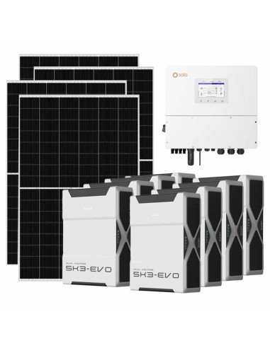 Kit fotovoltaico trifase 20020W inverter 20kW batteria al litio 41.76kWh Weco EVO 5k3