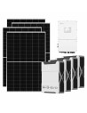 Three-phase photovoltaic kit 40040W 40kW Solis inverter 20.88kWh Weco EVO 5k3 lithium battery