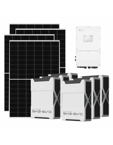 Kit fotovoltaico trifase 40040W inverter 40kW batteria al litio 41.76kWh Weco EVO 5k3