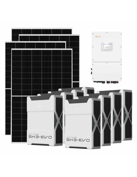 Trifase: vendita all'ingrosso Kit fotovoltaico trifase 40040W inverter 40kW batteria al litio 41.76kWh Weco EVO 5k3