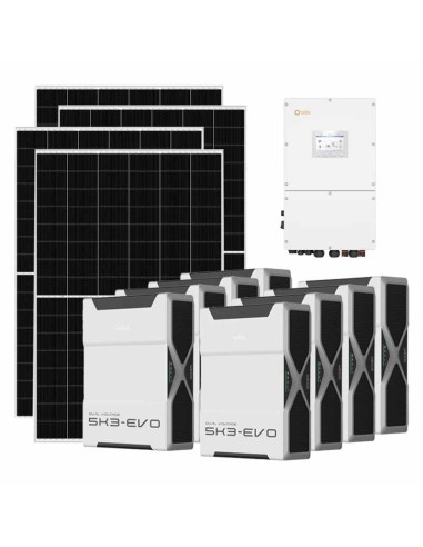 Kit fotovoltaico trifase 50050W inverter 50kW batteria al litio 41.76kWh Weco EVO 5k3