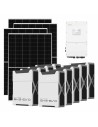 Three-phase photovoltaic kit 50050W 50kW Solis inverter 46.98kWh Weco EVO 5k3 lithium battery