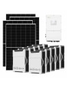 Three-phase photovoltaic kit 50050W 50kW Solis inverter 52.2kWh Weco EVO 5k3 lithium battery