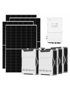 Trifase: vendita all'ingrosso Kit fotovoltaico trifase 60060W inverter 60kW batteria al litio 26.1kWh Weco EVO 5k3