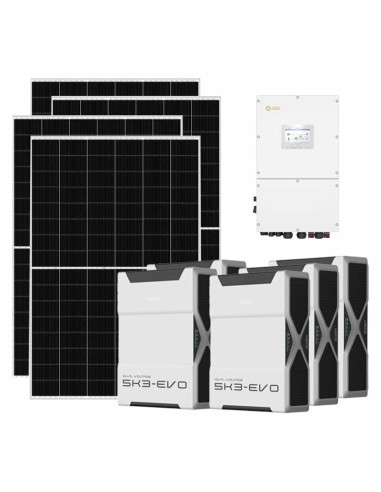Kit fotovoltaico trifase 60060W inverter 60kW batteria al litio 26.1kWh Weco EVO 5k3