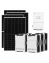 Three-phase photovoltaic kit 60060W 60kW Solis inverter 31.32kWh Weco EVO 5k3 lithium battery