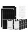 Three-phase photovoltaic kit 60060W 60kW Solis inverter 36.54kWh Weco EVO 5k3 lithium battery