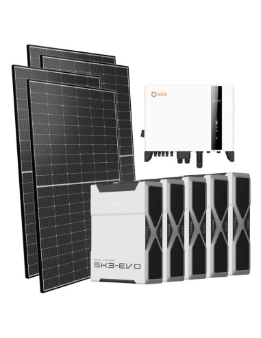 Trifase: vendita all'ingrosso Kit fotovoltaico trifase 5000W inverter 5kW Solis batteria al litio 26.1kWh Weco EVO 5k3