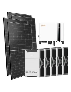 Trifase: vendita all'ingrosso Kit fotovoltaico trifase 8000W inverter 8kW Solis batteria al litio 26.1kWh Weco EVO 5k3
