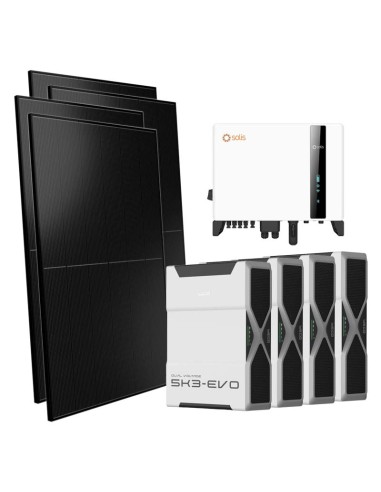 Trifase: vendita all'ingrosso Kit fotovoltaico trifase 10000W inverter 10kW Solis batteria al litio 20.88kWh Weco EVO 5k3