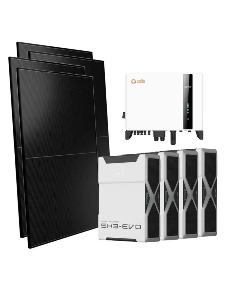 Trifase: vendita all'ingrosso Kit fotovoltaico trifase 10000W inverter 10kW Solis batteria al litio 20.88kWh Weco EVO 5k3