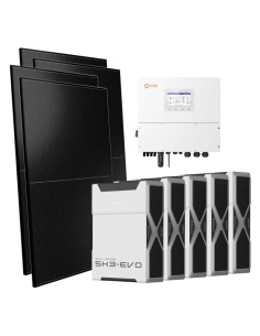 Trifase: vendita all'ingrosso Kit fotovoltaico trifase 12000W inverter 12kW Solis batteria al litio 26.1Wh Weco EVO 5k3