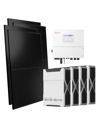 Trifase: vendita all'ingrosso Kit fotovoltaico trifase 15000W inverter 15kW Solis batteria al litio 20.88kWh Weco EVO 5k3