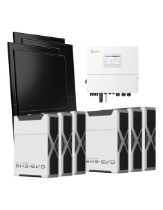 Trifase: vendita all'ingrosso Kit fotovoltaico trifase 20000W inverter 20kW Solis batteria al litio 31.32kWh Weco EVO 5k3