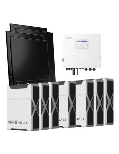 Trifase: vendita all'ingrosso Kit fotovoltaico trifase 20000W inverter 20kW Solis batteria al litio 36.54kWh Weco EVO 5k3