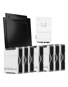 Trifase: vendita all'ingrosso Kit fotovoltaico trifase 30000W inverter 30kW Solis batteria al litio 36.54kWh Weco EVO 5k3