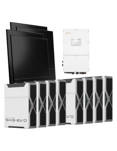 Trifase: vendita all'ingrosso Kit fotovoltaico trifase 30000W inverter 30kW Solis batteria al litio 41.76kWh Weco EVO 5k3