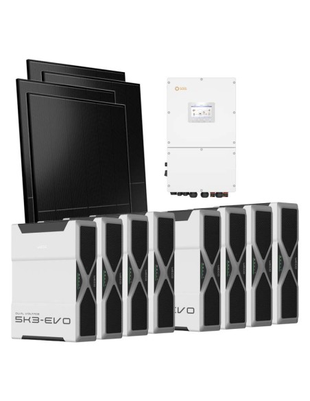 Trifase: vendita all'ingrosso Kit fotovoltaico trifase 50000W inverter 50kW Solis batteria al litio 41.76kWh Weco EVO 5k3
