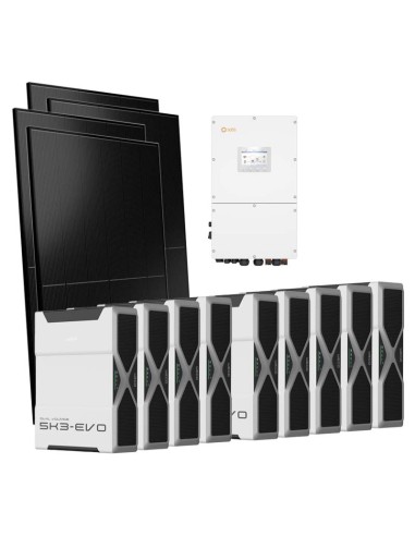 Trifase: vendita all'ingrosso Kit fotovoltaico trifase 50000W inverter 50kW Solis batteria al litio 46.98kWh Weco EVO 5k3