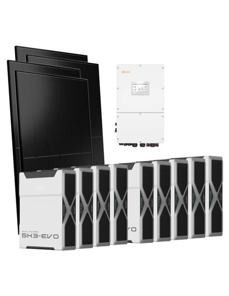 Trifase: vendita all'ingrosso Kit fotovoltaico trifase 50000W inverter 50kW Solis batteria al litio 46.98kWh Weco EVO 5k3