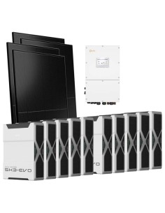 Three-phase photovoltaic kit 50000W 50kW Solis inverter 52.2kWh lithium battery Weco EVO 5k3