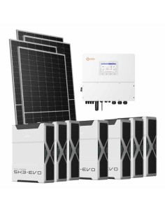 Three-phase photovoltaic kit 20230W 20kW Solis inverter 36.54kWh lithium battery Weco EVO 5k3