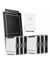 Three-phase photovoltaic kit 30940W 30kW Solis inverter 31.32kWh lithium battery Weco EVO 5k3
