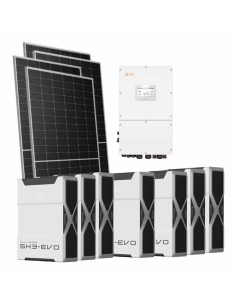 Trifase: vendita all'ingrosso Kit fotovoltaico trifase 30940W inverter 30kW Solis batteria al litio 36.54kWh Weco EVO 5k3