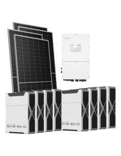 Trifase: vendita all'ingrosso Kit fotovoltaico trifase 51170W inverter 50kW Solis batteria al litio 41.76kWh Weco EVO 5k3
