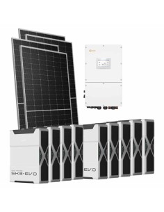 Trifase: vendita all'ingrosso Kit fotovoltaico trifase 51170W inverter 50kW Solis batteria al litio 46.98kWh Weco EVO 5k3