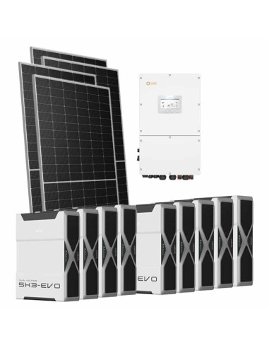 Trifase: vendita all'ingrosso Kit fotovoltaico trifase 51170W inverter 50kW Solis batteria al litio 46.98kWh Weco EVO 5k3