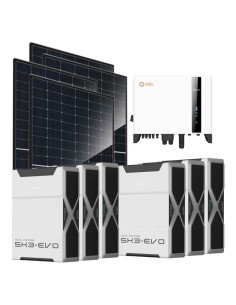 Three-phase photovoltaic kit 10120W 10kW Solis inverter 31.32kWh lithium battery Weco EVO 5k3