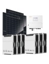 Three-phase photovoltaic kit 12880W 12kW Solis inverter 31.32kWh lithium battery Weco EVO 5k3