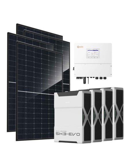 Trifase: vendita all'ingrosso Kit fotovoltaico trifase 20240W inverter 20kW Solis batteria al litio 20.88kWh Weco EVO 5k3