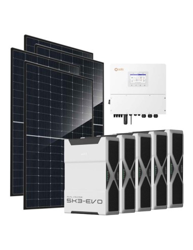 Trifase: vendita all'ingrosso Kit fotovoltaico trifase 20240W inverter 20kW Solis batteria al litio 26.1kWh Weco EVO 5k3