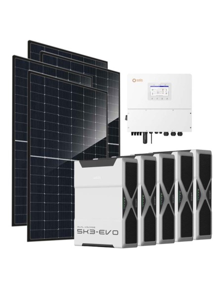 Trifase: vendita all'ingrosso Kit fotovoltaico trifase 20240W inverter 20kW Solis batteria al litio 26.1kWh Weco EVO 5k3