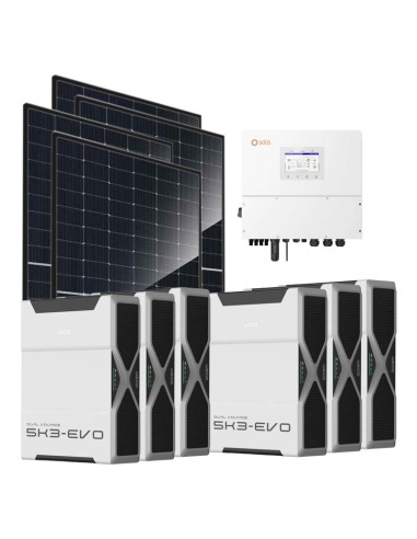 Trifase: vendita all'ingrosso Kit fotovoltaico trifase 20240W inverter 20kW Solis batteria al litio 31.32kWh Weco EVO 5k3