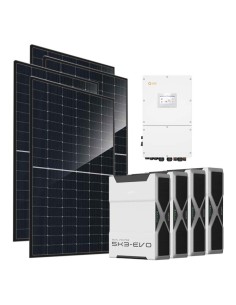 Three-phase photovoltaic kit 30360W 30kW Solis inverter 20.88kWh lithium battery Weco EVO 5k3