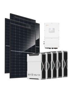 Trifase: vendita all'ingrosso Kit fotovoltaico trifase 30360W inverter 30kW Solis batteria al litio 26.1kWh Weco EVO 5k3
