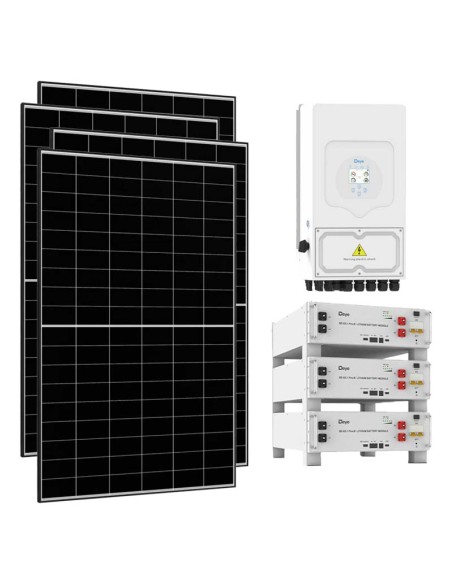 Single-phase photovoltaic kit 6650W 6kW inverter 15.36kWh lithium battery SE-G5.1 Pro-B Deye