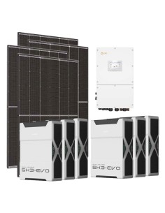 Trifase: vendita all'ingrosso Kit fotovoltaico trifase 15300W inverter 15kW Solis batteria litio 31.32kWh Weco EVO 5k3