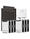 Three-phase photovoltaic kit 20700W 20kW Solis inverter 31.32kWh Weco EVO 5k3 lithium battery