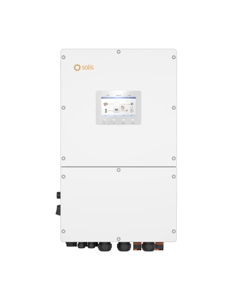 Three-phase photovoltaic kit 50400W 50kW Solis inverter 62.64kWh Weco EVO 5k3 lithium batteries