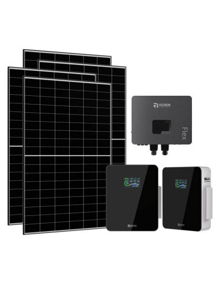 Single-phase photovoltaic kit 6650W 6kW IFL06 inverter 10.24kWh Xcellent lithium battery Renon Power