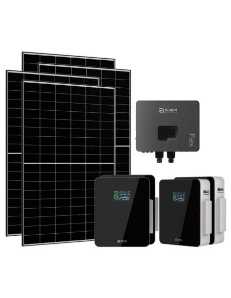 Monofase: vendita all'ingrosso Kit fotovoltaico monofase 6650W inverter 6kW IFL06 litio 20.48kWh Xcellent Renon Power