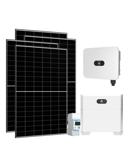 Monofase: vendita all'ingrosso Kit fotovoltaico monofase 3800W inverter 3.68kW LB0 Huawei batteria al litio 5kWh LUNA2000