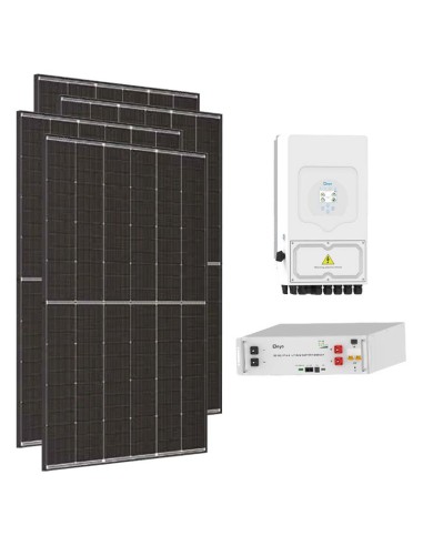 Single-phase photovoltaic kit 6370W 6kW inverter 5.12kWh lithium battery SE-G5.1 Pro-B Deye