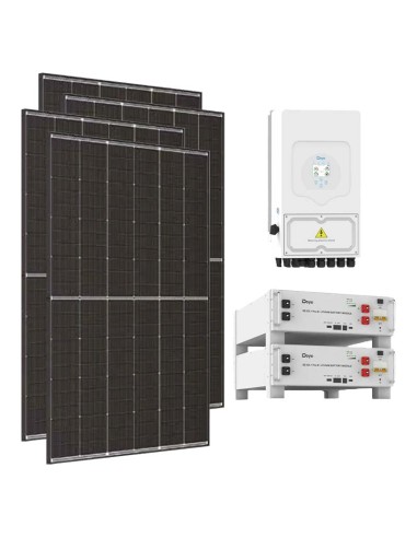 Monofase: vendita all'ingrosso Kit fotovoltaico monofase 6370W inverter 6kW batteria al litio 10.24kWh SE-G5.1 Pro-B Deye